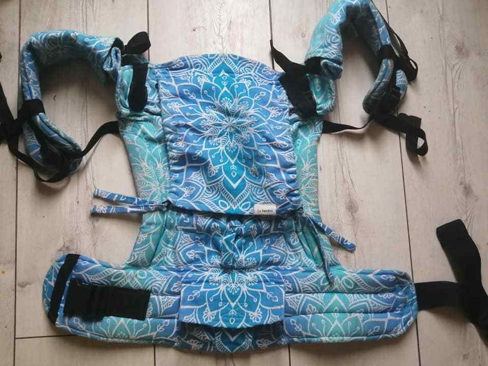 Echarpe de portage Mandala Blue BE LENKA - MES TENDANCES BIO