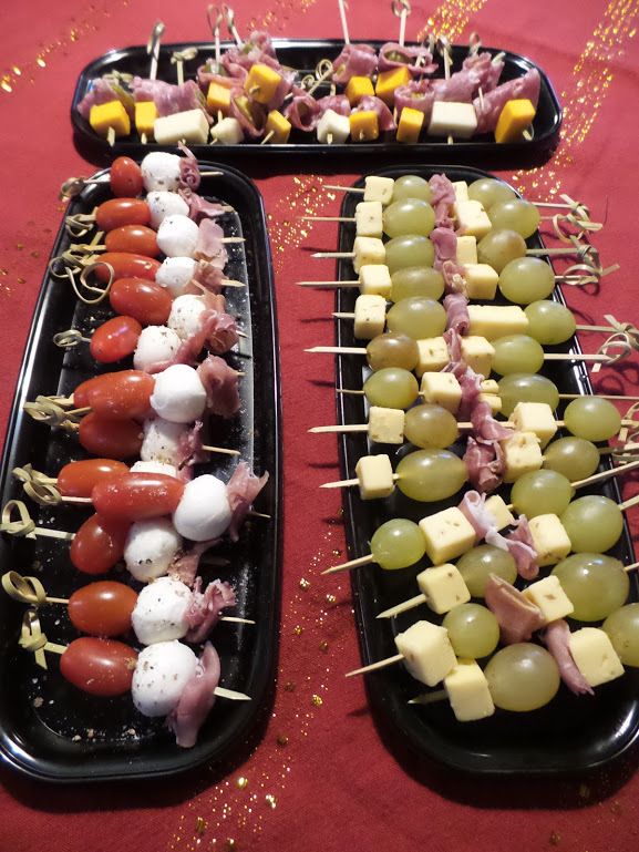 Brochettes appéritives, Recette