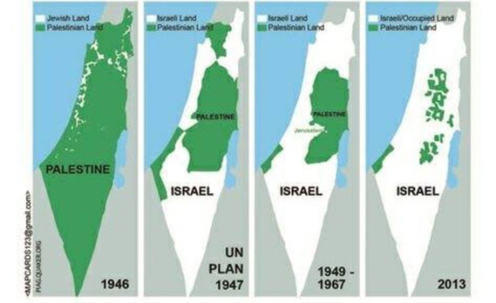 La Palestine rongée par Israël