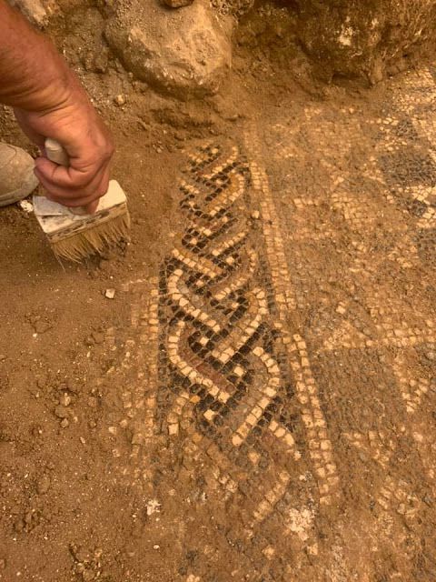Détails du mur romain découvert - Crédit photo : SASN