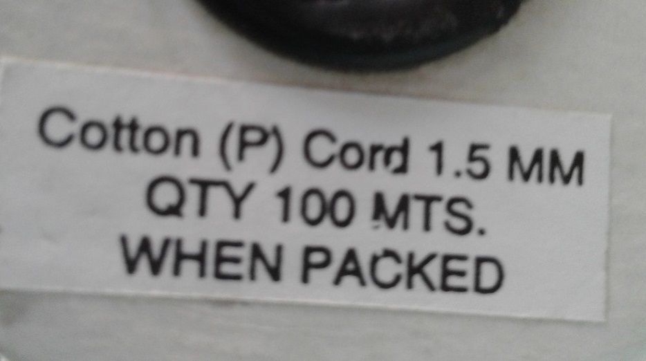 Cordon coton ciré 1,5 mm de diamètre, couleur parme, vendu au mètre, très bonne tenue, qualité au top que j'utilise depuis des années