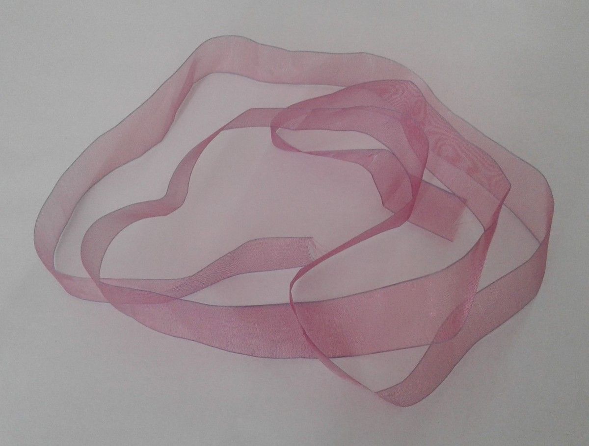 109x2cm, organza, rose, mauve, fin de stock, 50 centimes, très beau, couture, bijou, mercerie, scrapbooking, bricolage, atelier, confection