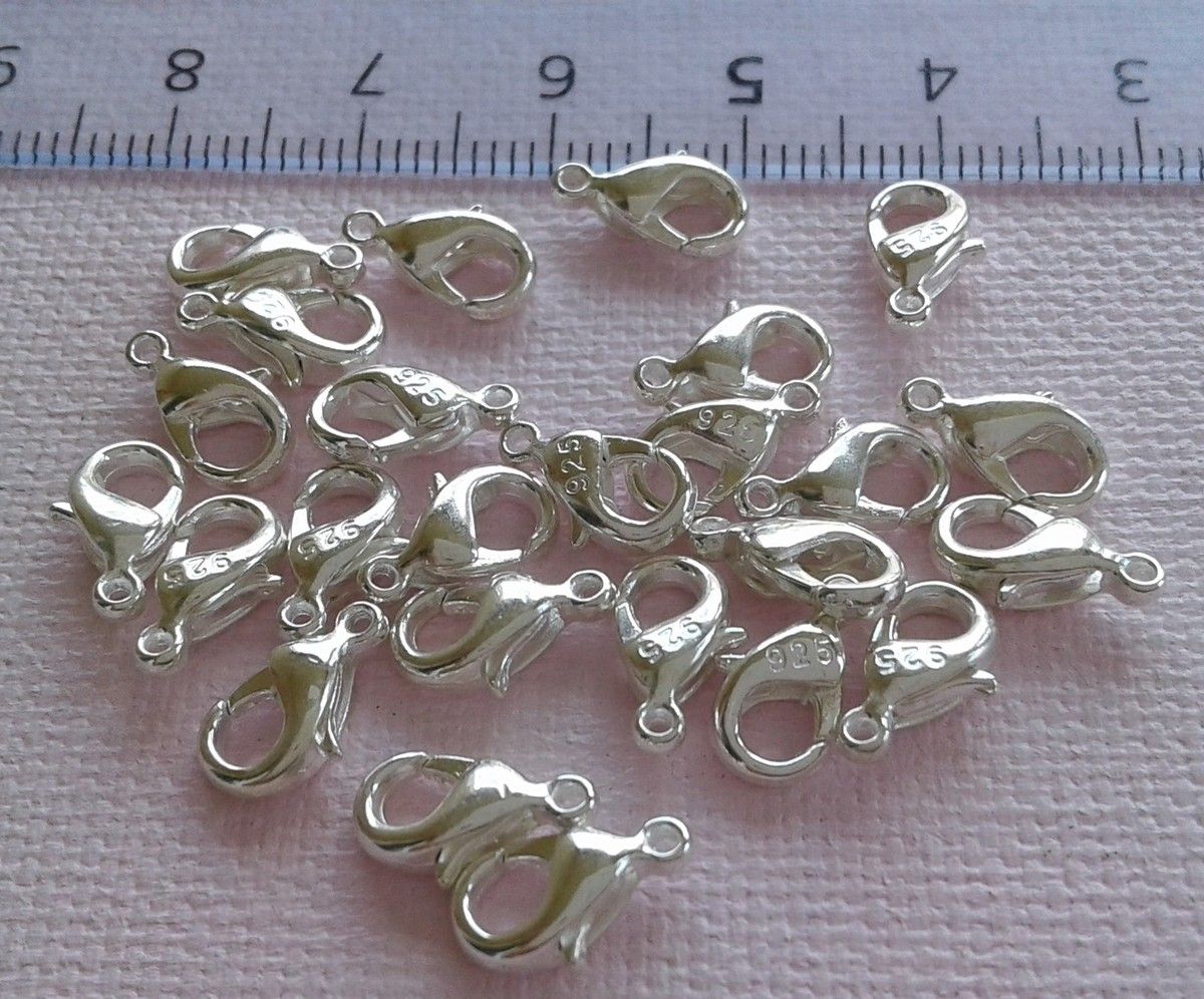 5x10mm,fermoir mousqueton,argent, poinçon 925 sterling,fourniture bricolage mercerie,diy bijou accessoire,décoration scrap,gothique boheme punk,victorien edouardien hippie,pendentif collier bracelet,cadeau fete ceremonie,fait mains