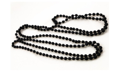 chaîne boule 65 cm,laiton noir dia 2.4 mm,fermoir boule,fourniture bricolage mercerie,diy bijou accessoire décoration,scrapbooking,gothique vintage retro,baroque punk kawaii,boheme victorien edouardien,ateliers du fait mains,
