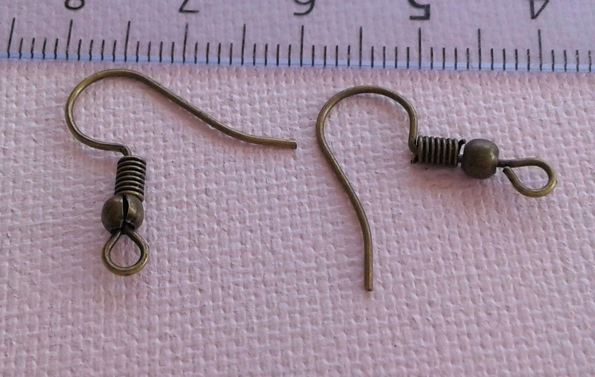 Crochet boucle oreille percée,laiton bronze,20x20mm, fourniture bricolage mercerie,diy bijou accessoire décoration,scrapbooking,gothique vintage retro,baroque punk kawaii,boheme victorien edouardien,ateliers du fait mains