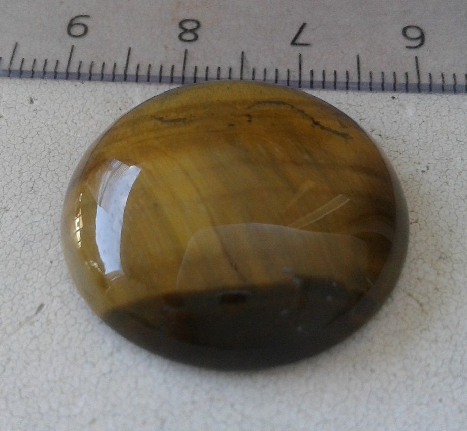 25mm,oeil de tigre,pierre gemme semi precieuse,marron,cabochon rond fond plat,fourniture bricolage mercerie,bijou accessoire scrap,grimoire,astrologie gemeaux lion vierge
