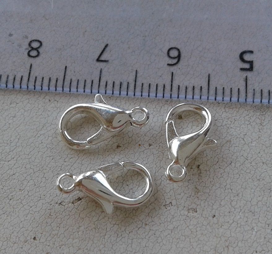 fermoir argent sterling 925eme,6x12mm,fourniture bricolage mercerie,diy bijou accessoire décoration,scrapbooking,gothique vintage retro,baroque punk kawaii,boheme victorien edouardien, ateliers du fait main