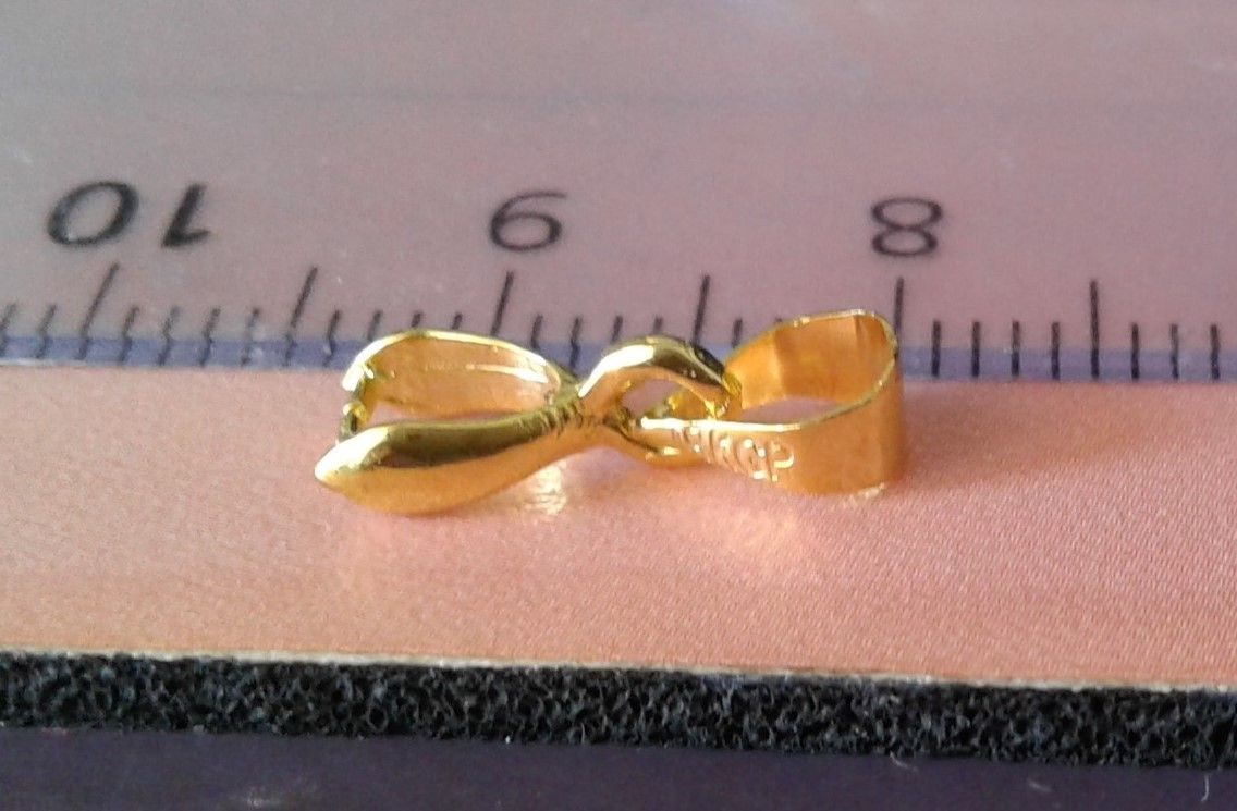 3x13mm,kit belière complet plaqué or,poinçon 18 k,diy pendentif breloque,fourniture bijou bricolage mercerie,scrap deco,punk gothique boheme,kawaii fashion mode,pour ateliers du fait mains,victorien edouardien baroque,art deco art nouveau rococo