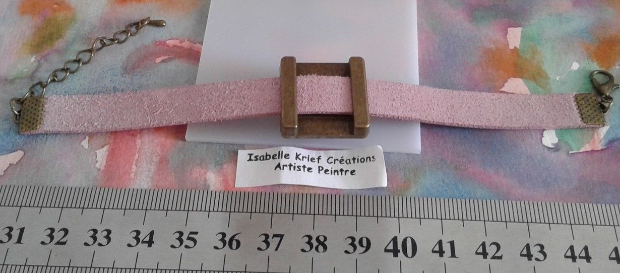 peint artiste française,bracelet cuir parme,cabochon carré 20mm,noir et or,peinture sur verre,abstrait contemporain,baroque art nouveau,bijou fantastique,bobo boho gothique,fait mains en france,un seul exemplaire,oeuvre unique ooak,cadeau fete noel anniversaire