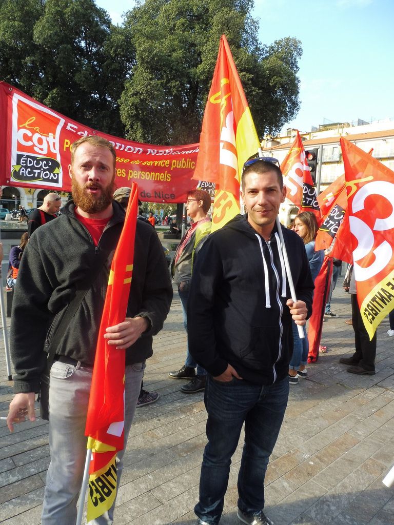 Manifestation contre la Loi Travail et les ordonnances Macron : Près d'un millier de salariés dans les rues de Nice ce 19 octobre