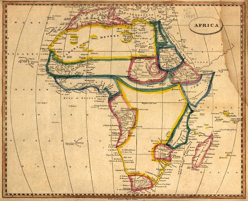 Carte de l'Afrique en 1812