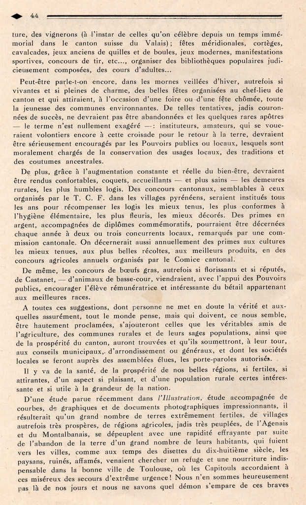Un canton languedocien : CASTANET TOLOSAN en 1929     4ème partie