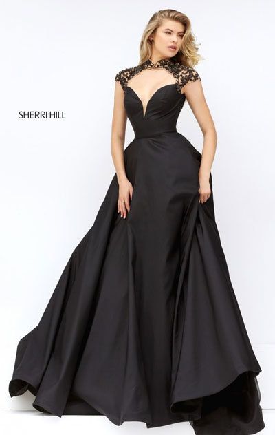 sherri hill black ball gown
