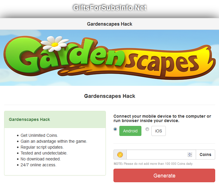 how to hack gardenscape without human verification