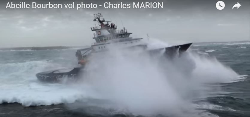 VIDEO - extraordinary film of the Abeille Bourbon tug and offshore support  vessel in the storm - Yachting Art Magazine