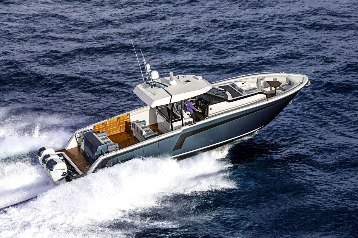 New Ocean Alexander 45 Divergence arrives in Europe - Yachting Art Magazine