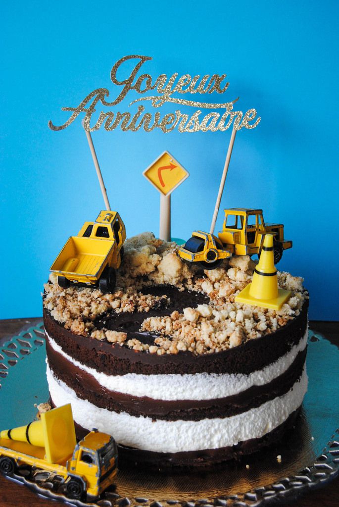 Gateau D Anniversaire Chantier Madame Patisse