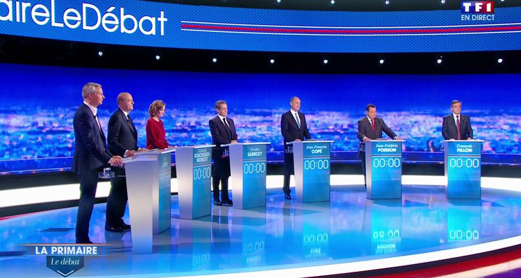 Le grand débat de la primaire de la droite et du centre, 2nd tour, ce soir à 21h sur TF1 et France 2