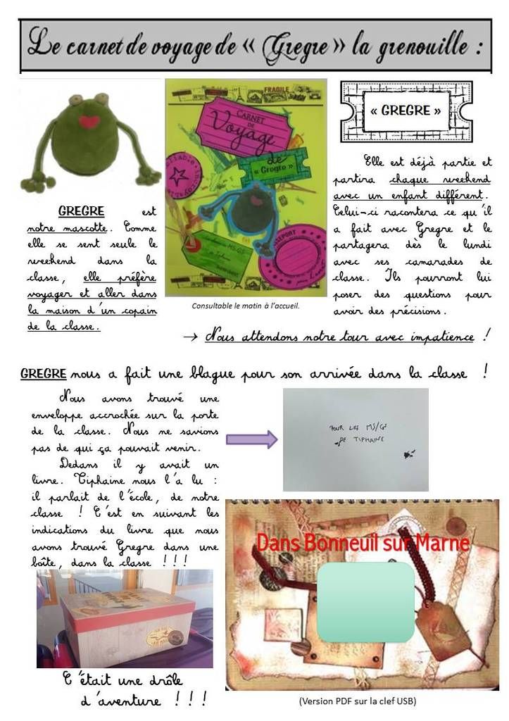 Cahier De La Mascotte Maternelle La mascotte - Lutins de maternelle