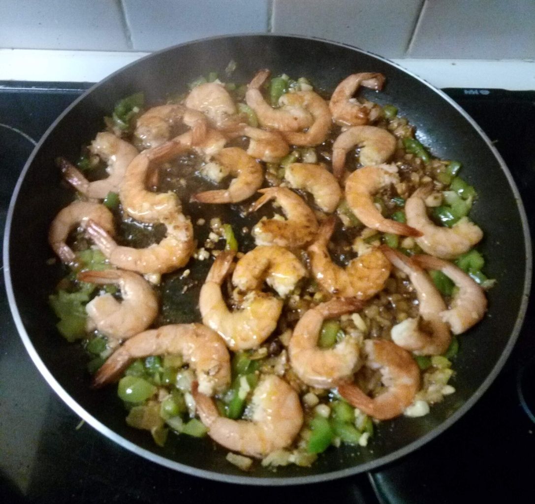 Crevettes szechwan à l'ail