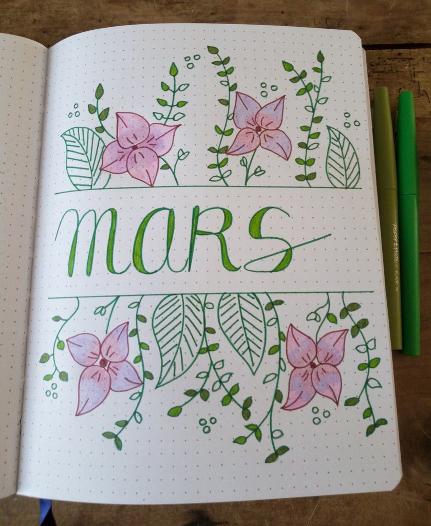 Mon bullet journal de mars et avril - Les jolies choses de ma vie