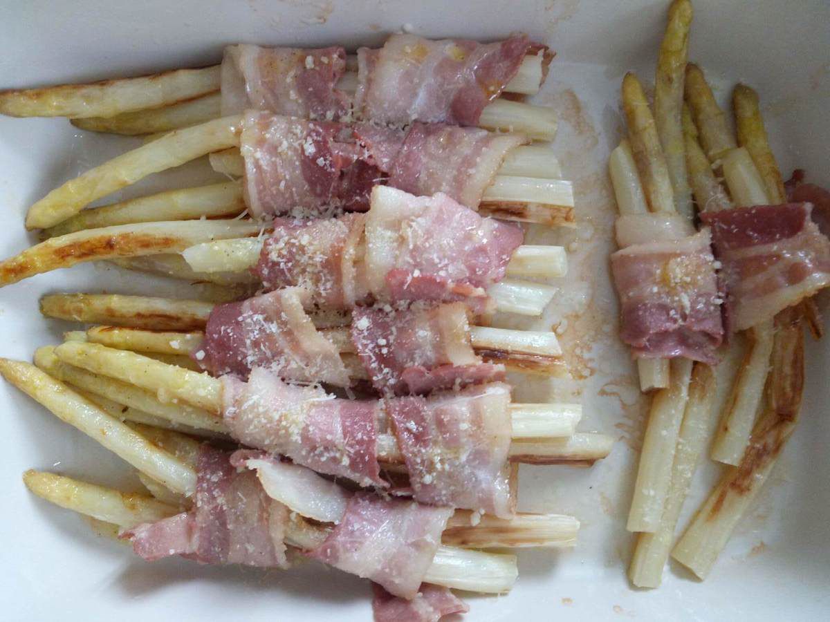 Recette Asperges au lard