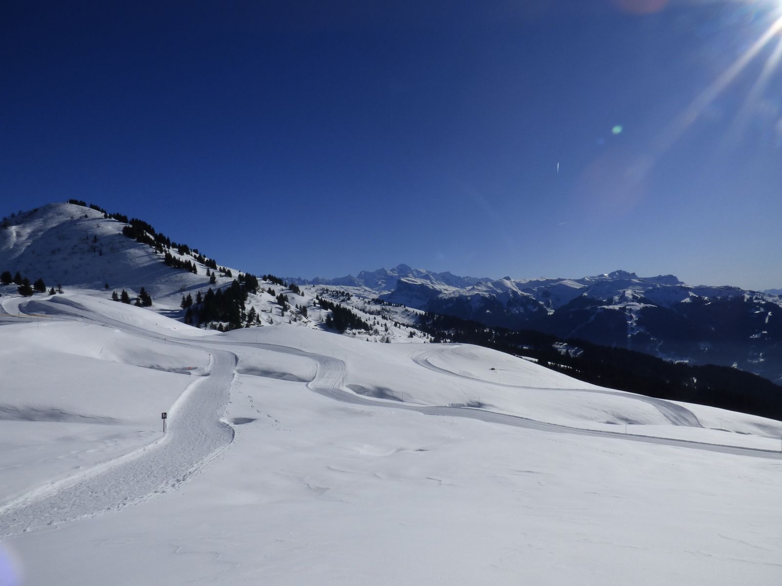 Domaine Nordique, col de Joux Plane