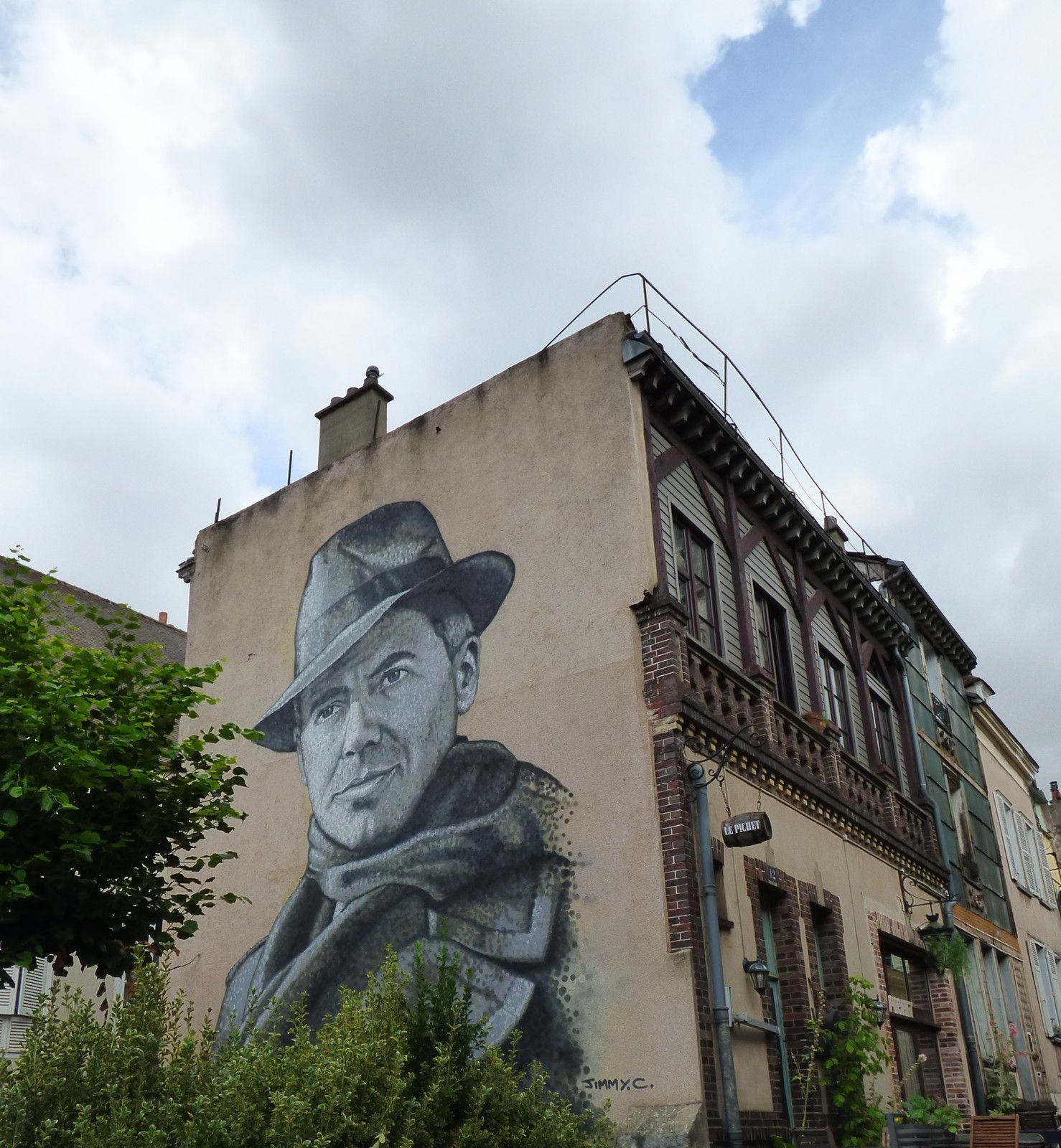 Street Art : Jimmy.C. fresque de Jean Moulin à Chartres