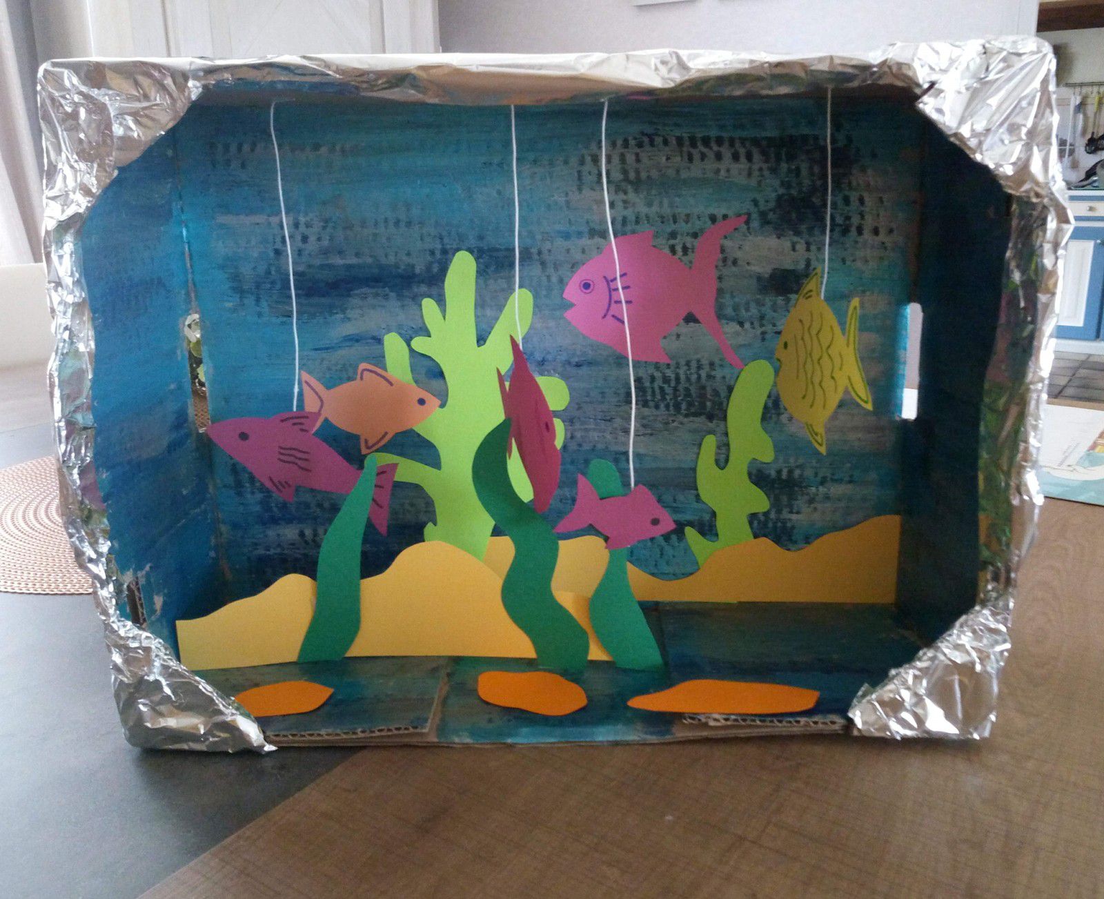 DIY aquarium en carton
