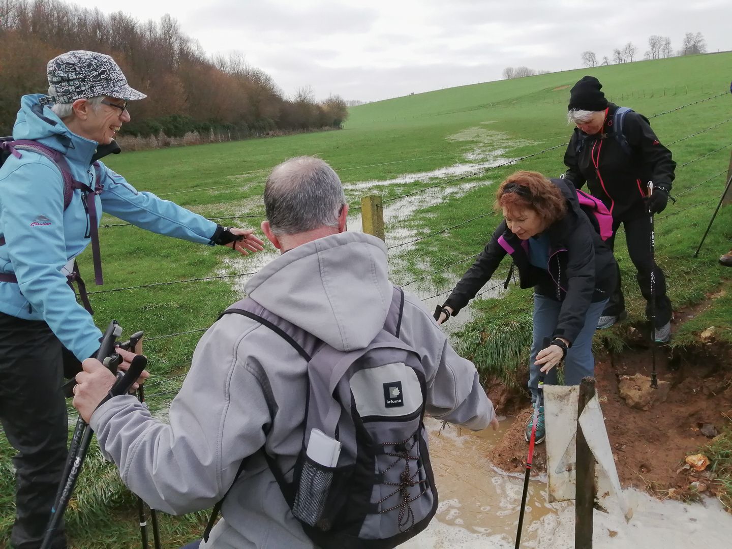 BELLEVILLE en CAUX Marche Nordique CJLUNERAY