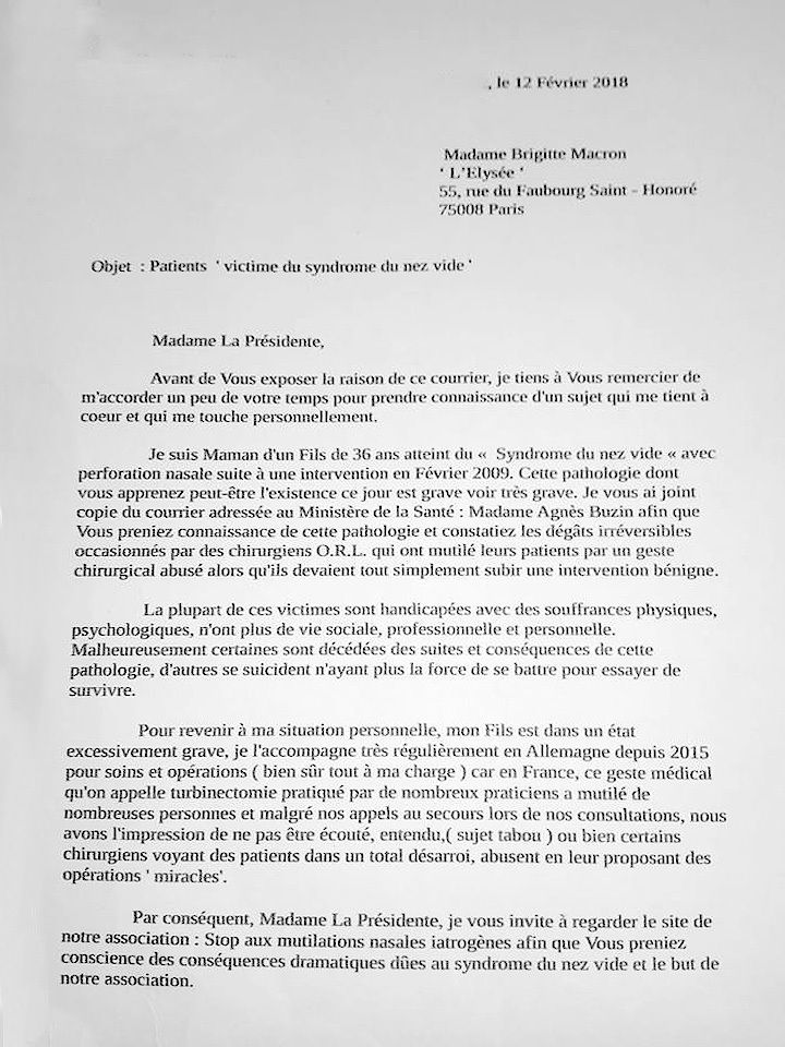 Une maman écrit une lettre à Madame Brigitte Macron pour son fils, victime du SNV Stop aux Une maman écrit une lettre à Madame Brigitte Macron pour son fils, victime du SNV Stop aux