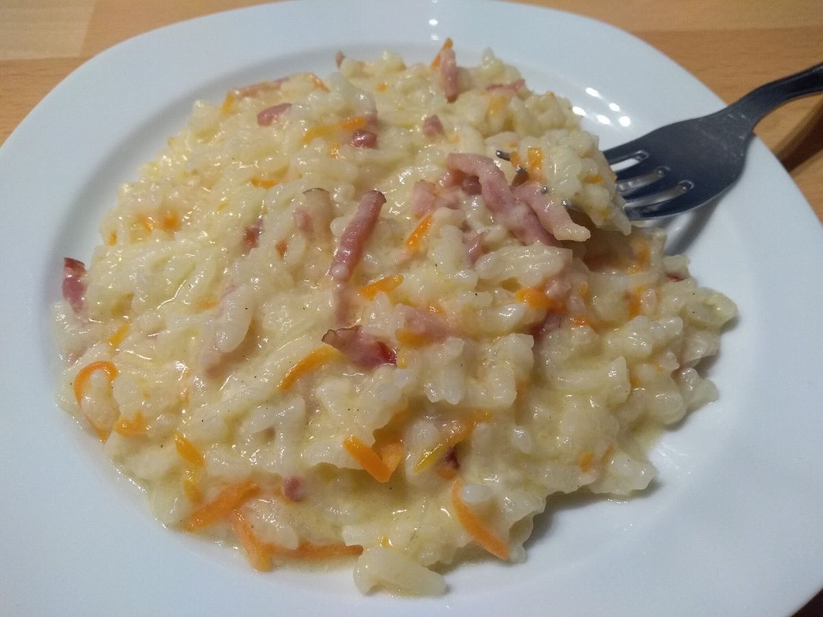 Risotto aux lardons facile, en cocotte ultra pro - Mes petites recettes du  quotidien