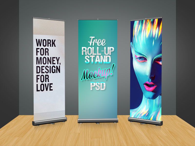 banner stand layout