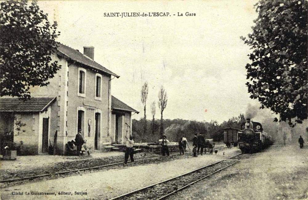CP gare de St Julien de l'Escap (coté voies)
