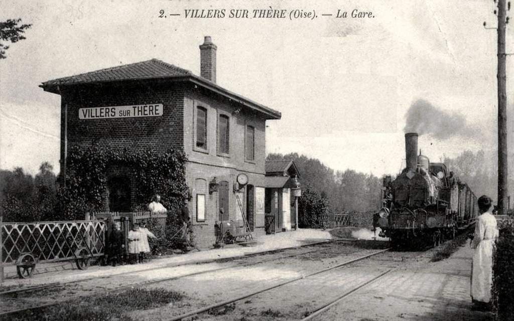 CP gare de Villers sur Thère (Oise)