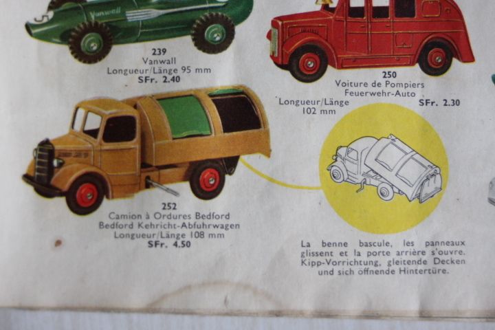 dinky toys bedford tipper truck