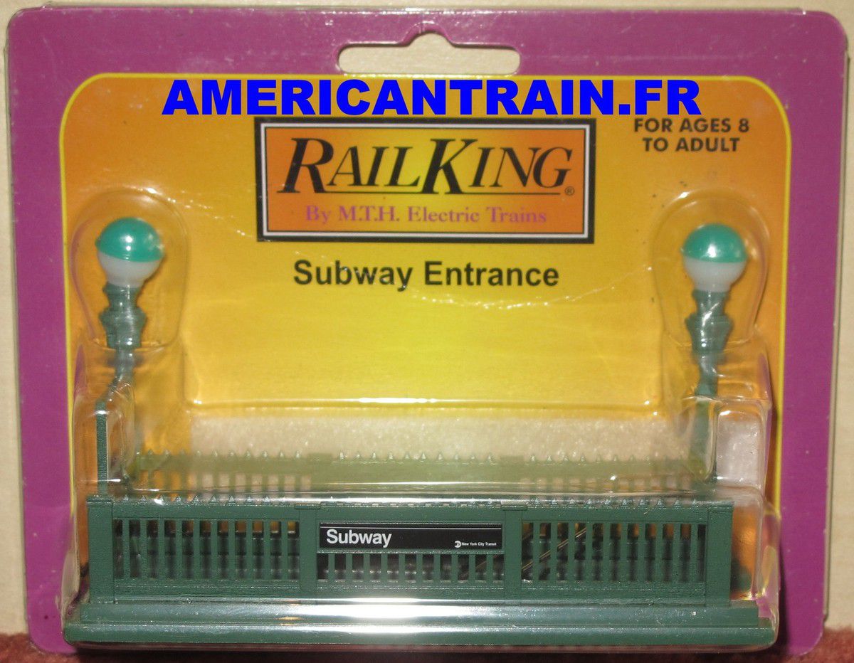 Bouche de métro / Subway entrance 3090073 échelle O MTH American Train