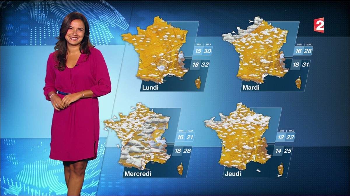 Qui Presente La Meteo Sur France 3 Anaïs Baydemir Météo France 2 le 25.08.2017 - Les Caps de TomA