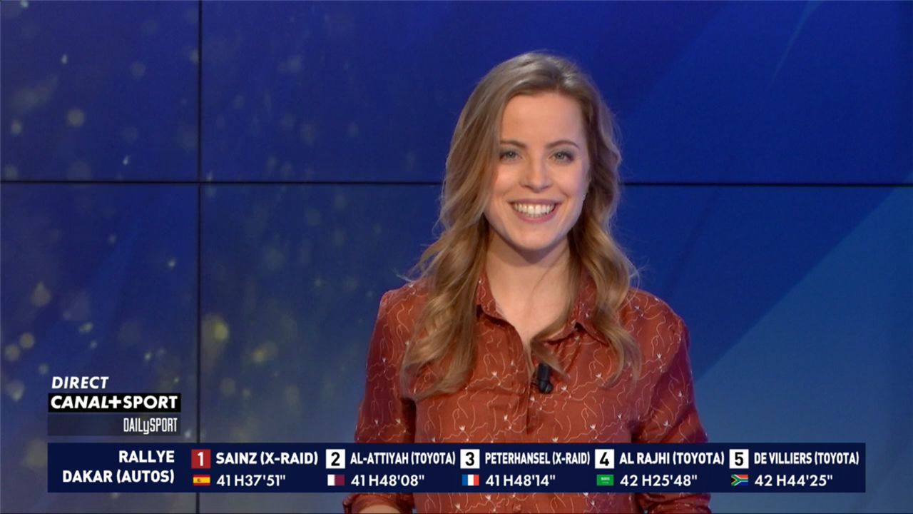 Pauline Sanzey Daily Sport Canal+Sport le 16.01.2020 - Les Caps de TomA