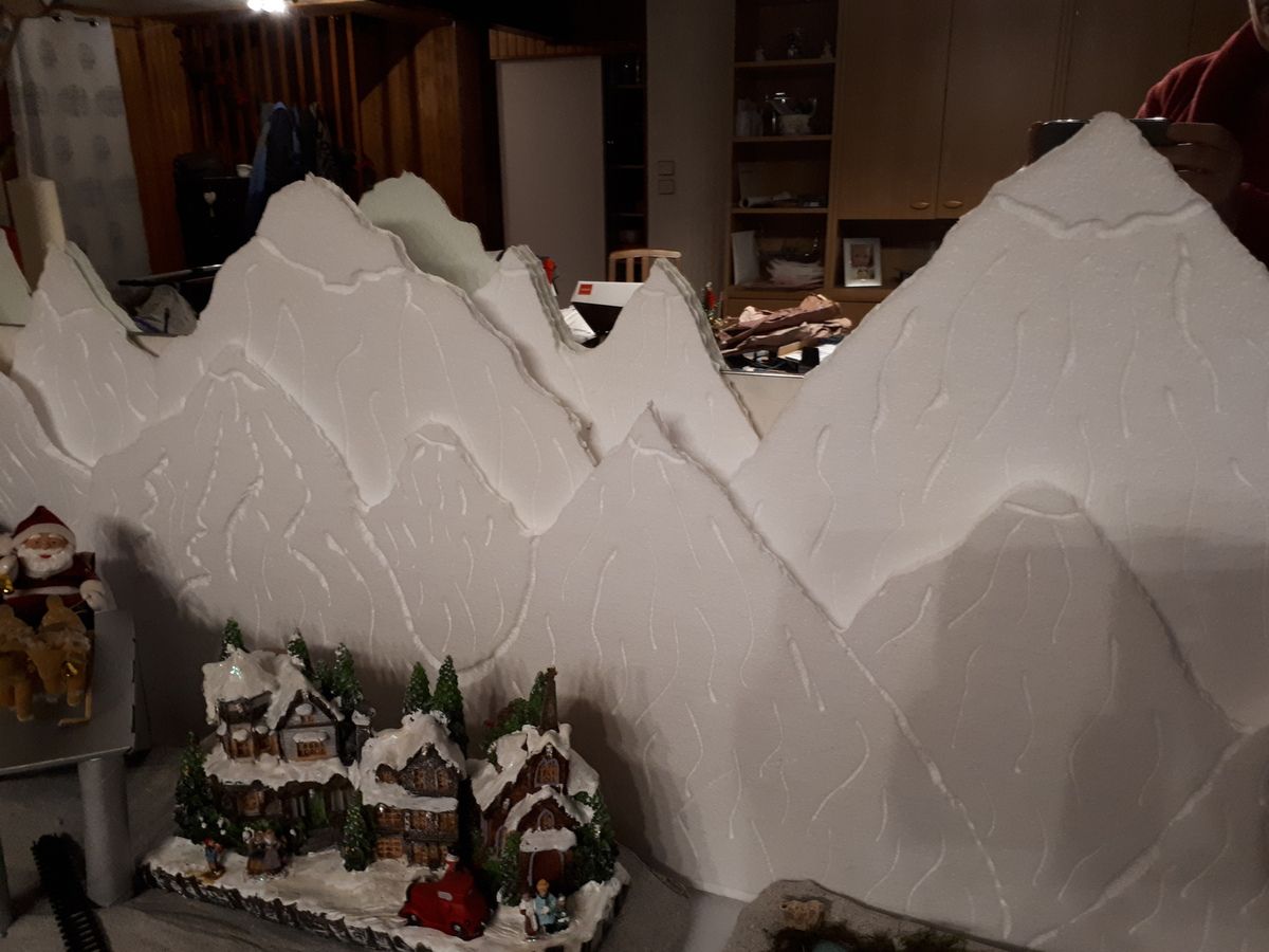 Tutos de montagne pour village de Noel - Chez Nounoute & Cies