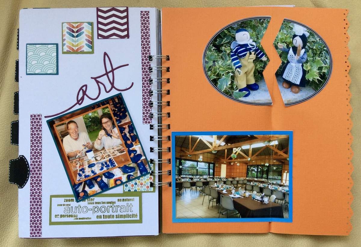 ALBUM SOUVENIRS déco de table de mariage Scrapouillis 17