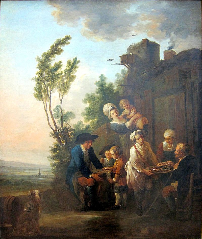 Le marchand d'oublies par Watteau