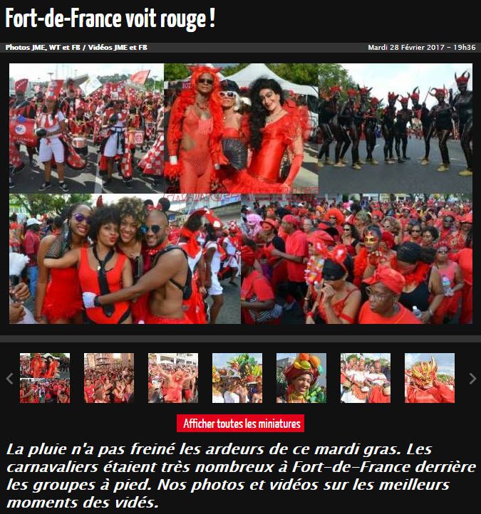 Carnaval de Martinique - le Rouge lui va si bien 