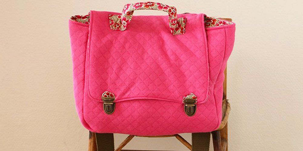 Patron gratuit couture cartable