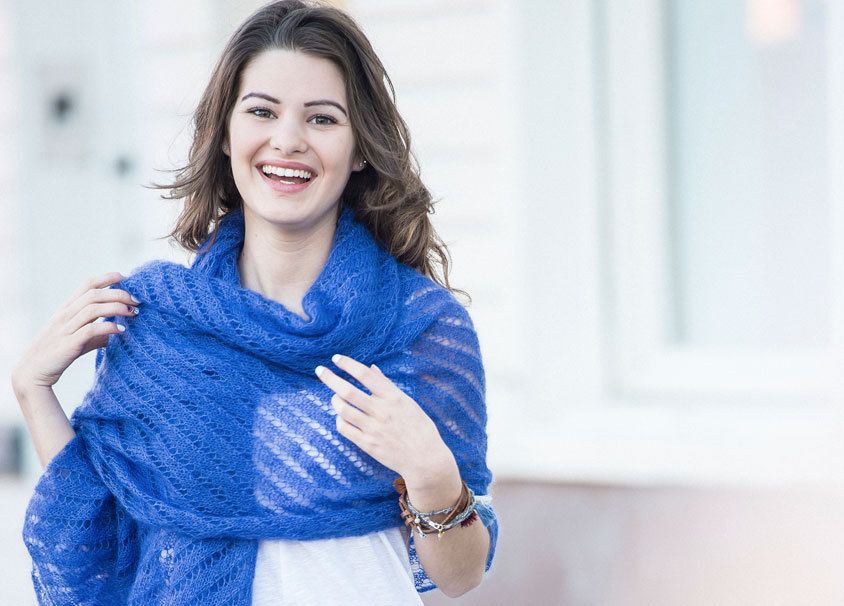 modèle gratuit tricot étole