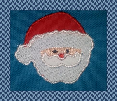 Appliqué gratuit pour machine tete de père noel