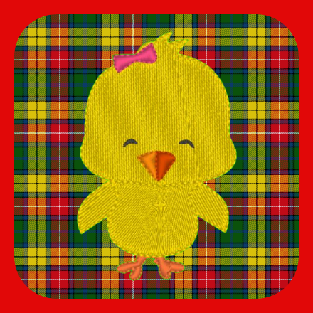 Broderie machine gratuite poussin