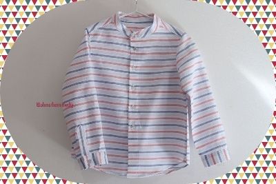 Chemise Col Mao Laine Et Chiffons