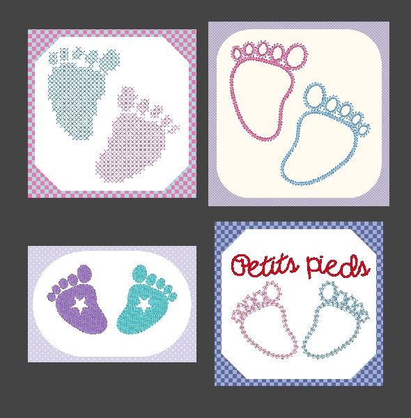 Broderie Petits Pieds De Bebe Laine Et Chiffons Broderie Petits Pieds De Bebe Laine Et Chiffons