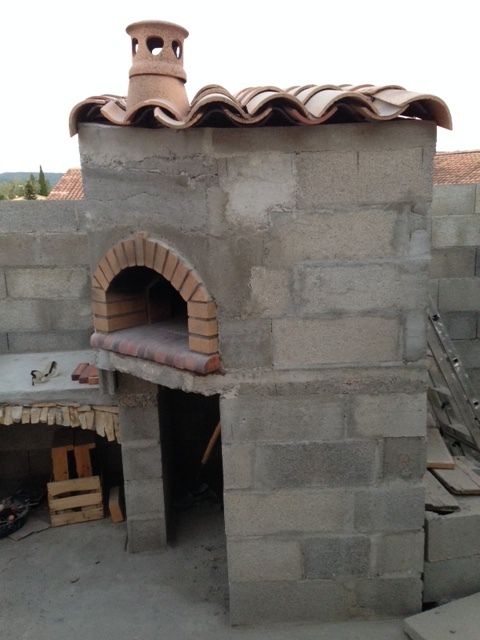 Construction du Four à pain/pizza - Mon four à pain en briques réfractaires